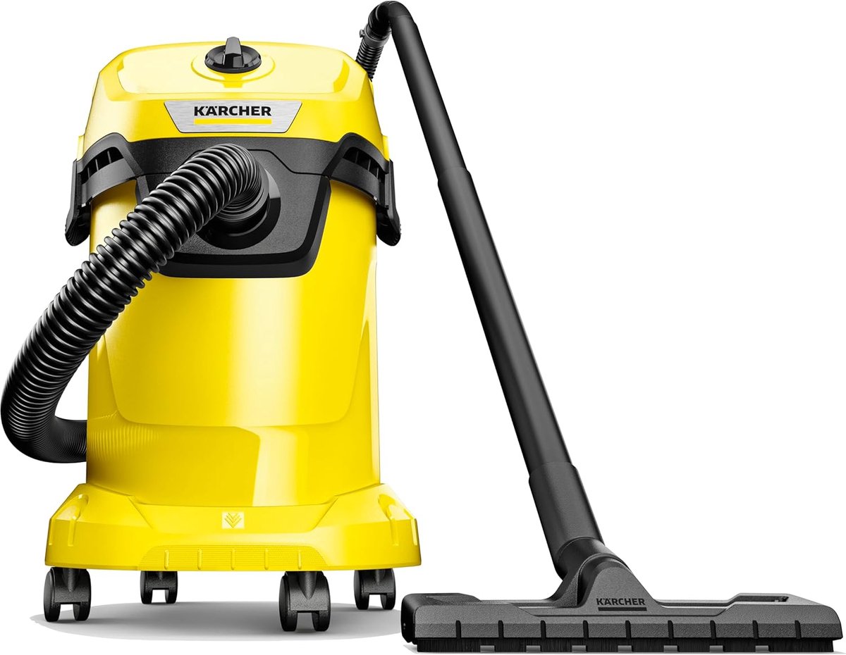 Alleszuiger - Natte Droge Zuiger - Veelzijdig Reinigen - Snoerloos HEPA - 19 Liter 1000W - Grijs Zilver