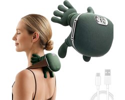 Bodybite - Shiatsu Massagekussen – Elektrisch Nekmassage Apparaat met Infrarood Warmtefunctie – Draadloos Rugmassage Apparaat voor Nek, Schouders en Rug - MASSORA