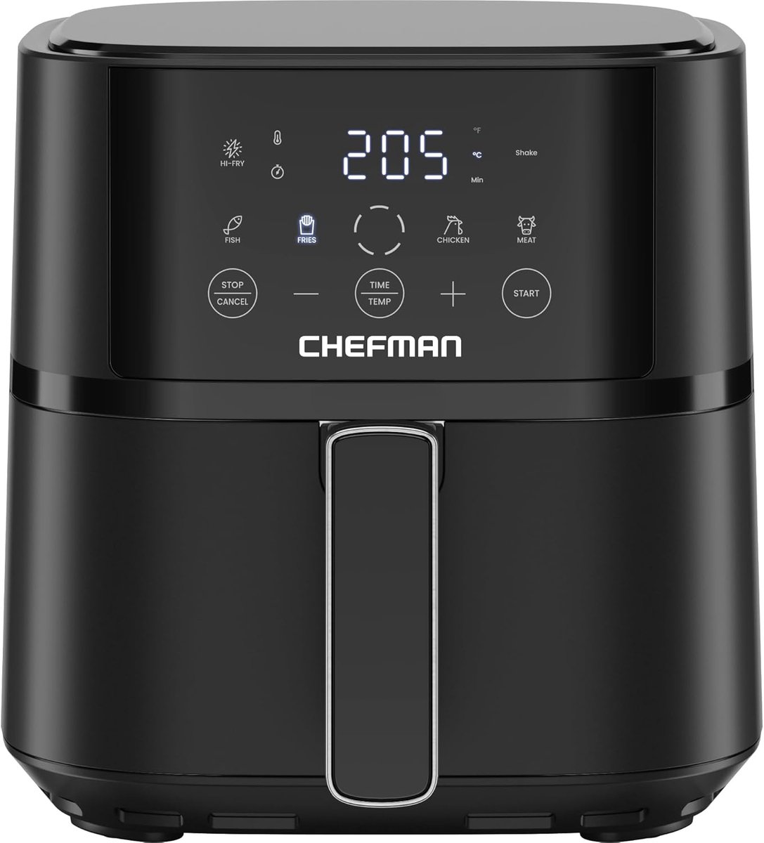 Airfryer - Heteluchtfriteuse - Gezond Koken - Snelle Bereiding - 3.8 Liter - Zwart