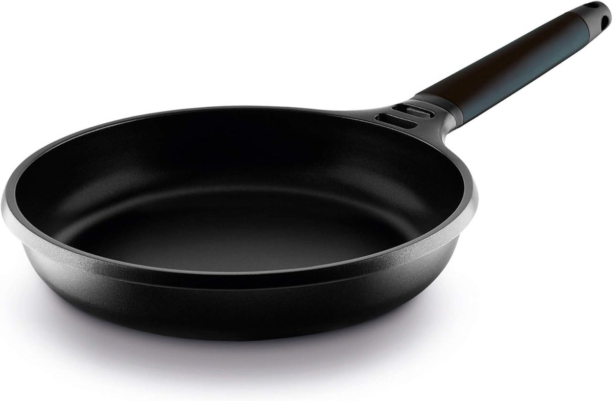 Koekenpan - Koekenpan met handvat - Sauteren en braden - Verwijderbare handgreep - 53 Centiliter - Zwart