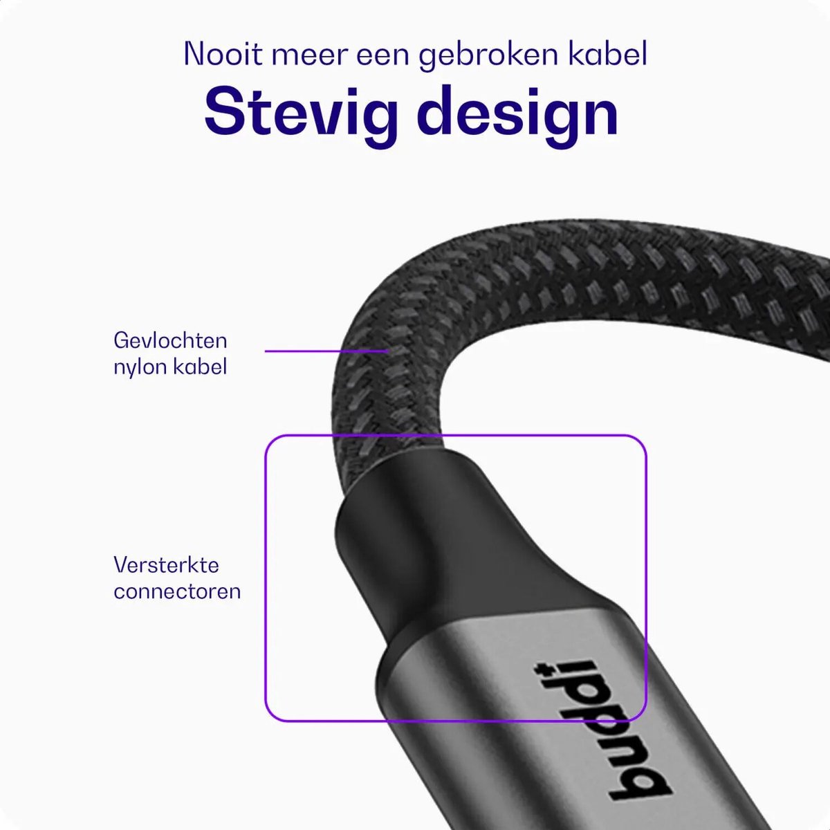 Buddi Flex | USB-A naar USB-A Verlengkabel | USB 3.0 | Female naar Male | Geschikt voor printers, telefoon, USB-sticks, harde schijven en meer | USB Verlengsnoer | Gevlochten Nylon | 3M | Zwart – foto 8