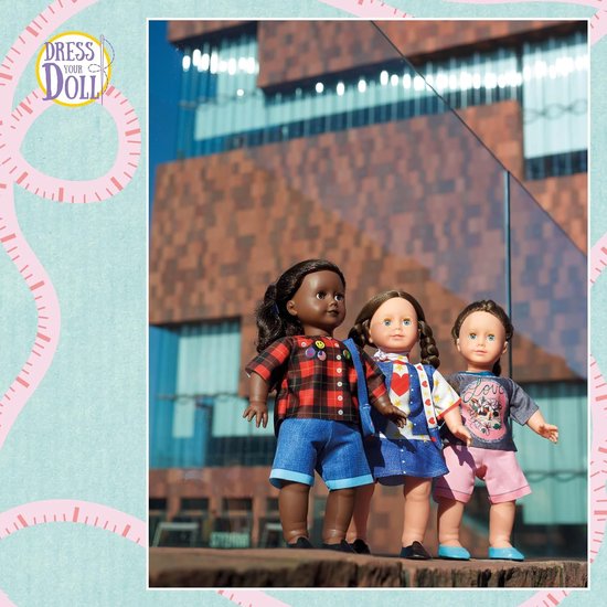Poppenkleding Naaiset - Outfit Maken - Poppen Aankleden - Patroon op Papier - 45 cm Poppen van Merkloos — afbeelding 3