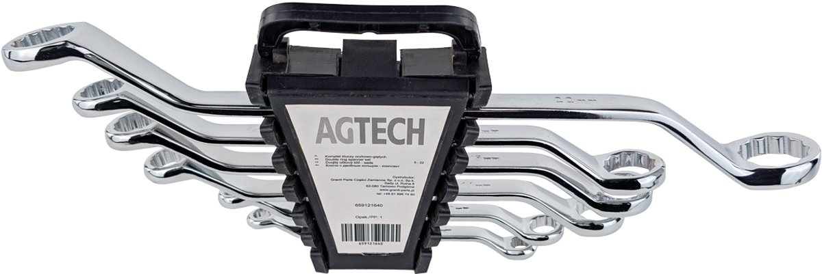 AGTECH N1640 - Ring Steeksleutelset - 8-delig
