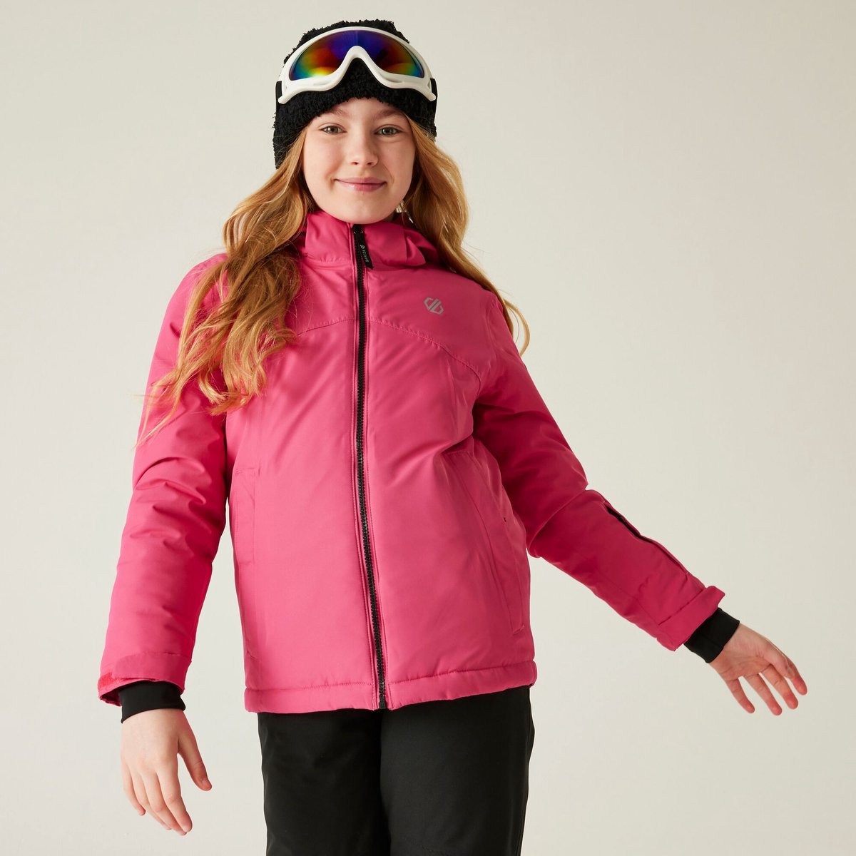 Impose waterdichte ademende en geïsoleerde ski-jas voor kinderen Roze