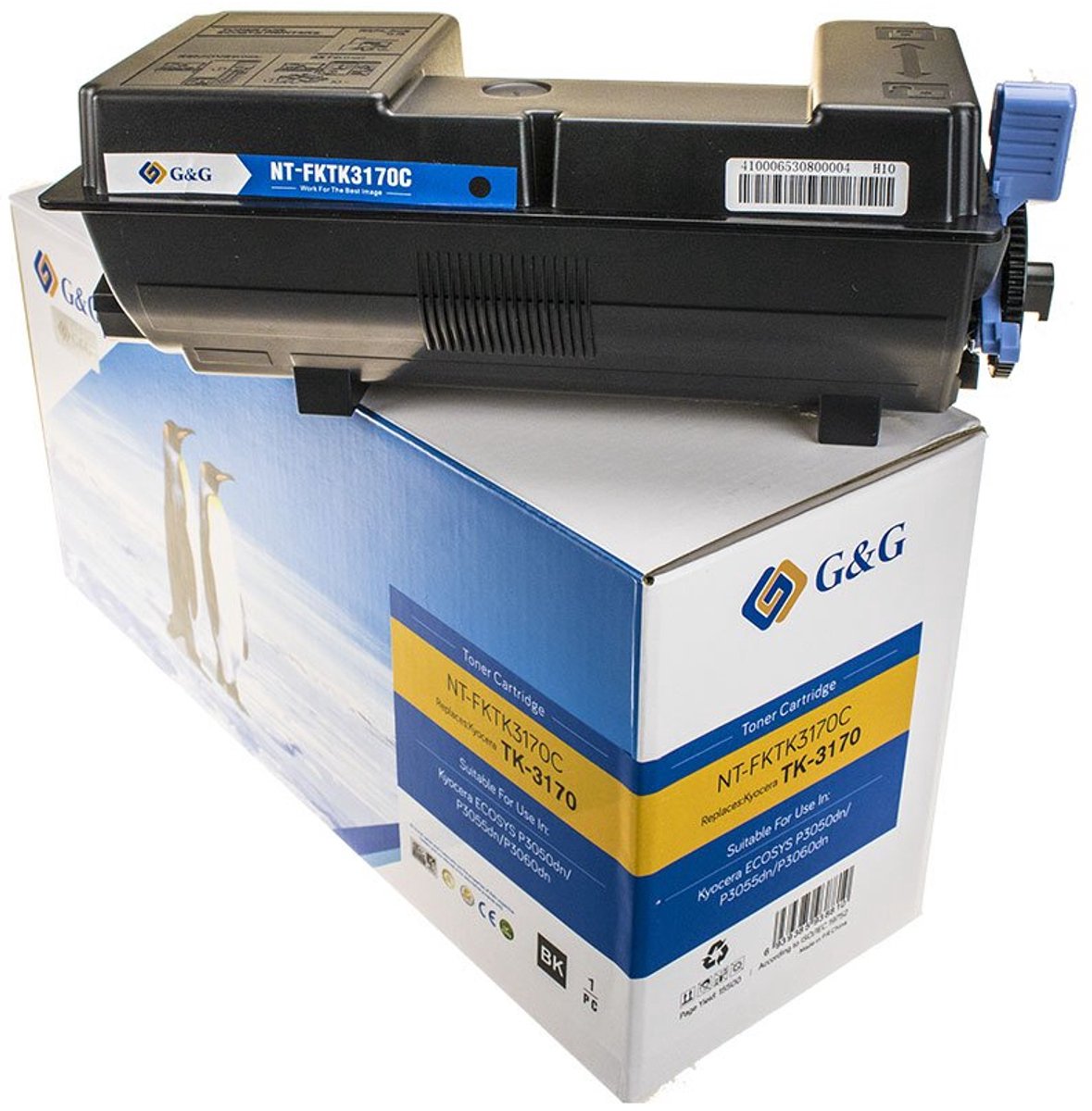 G&G Toner vervangt Kyocera TK-3170 Compatibel Zwart 15500 bladzijden 14770