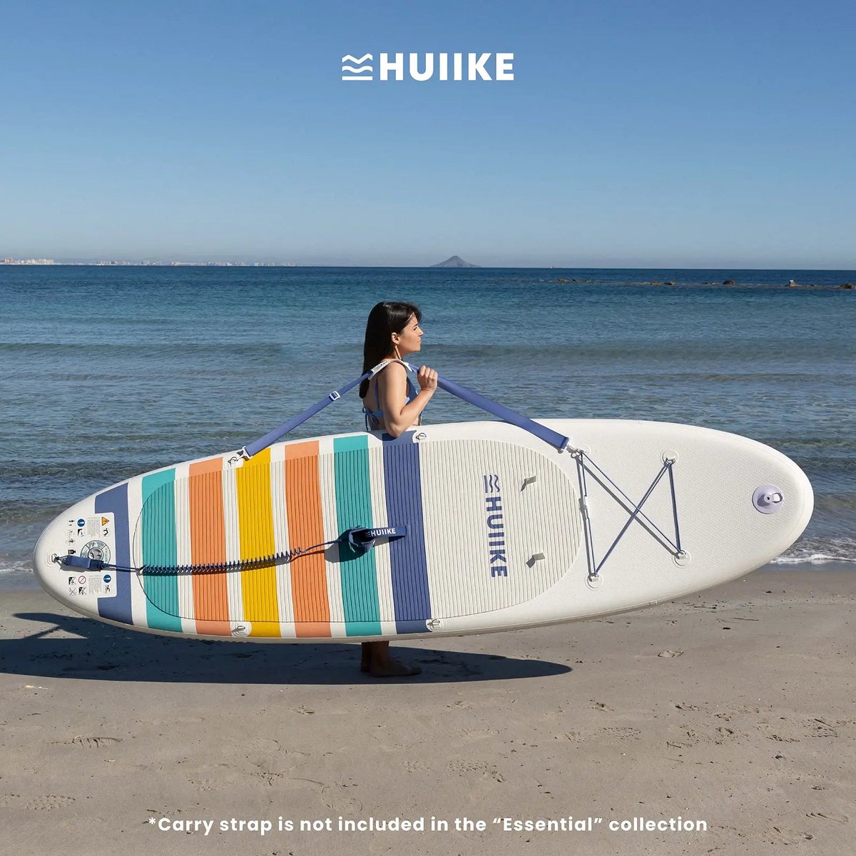HUIIKE SUP Board - Opblaasbaar Paddle Board met Accessoires, Peddel, Vinnen, Pomp - Stand Up Paddle met Hoge Stabiliteit - 305 x 84 x 15 cm - Max. 130 kg – foto 5