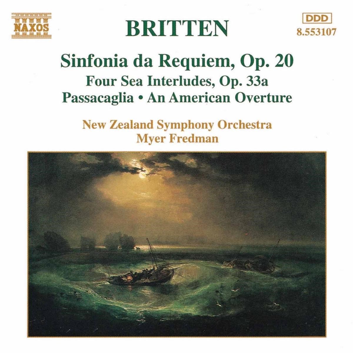 New Zealand Symphony Orchestra - Britten: Sinfonia Da Requiem (CD)