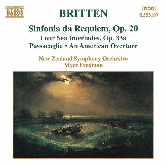 New Zealand Symphony Orchestra - Britten: Sinfonia Da Requiem (CD)