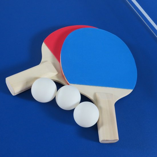 Pegasi Tafeltennistafel - 3-in-1 - Tafeltennis - Poolen - Eten - Geschikt voor 6ft pooltafels - Incl. Netset, pingpongbats, tafeltennisballen van Pegasi — afbeelding 4