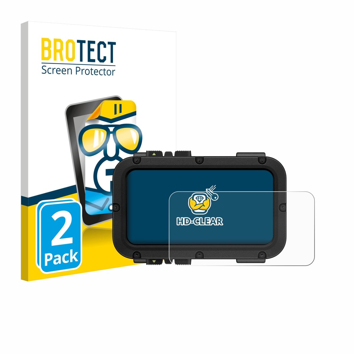 BROTECT - Screenprotector voor Suunto Nautic - Folie Beschermfolie transparant 2 Stuks