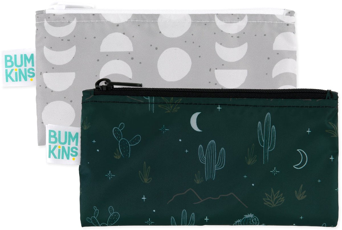 Bumkins - Herbruikbaar snackzakje - Small (2 stuks) - Desert Night