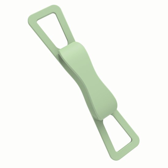 Sangle de main verte en silicone, ergonomique, élastique et imperméable. Convient aux liseuses et tablettes.