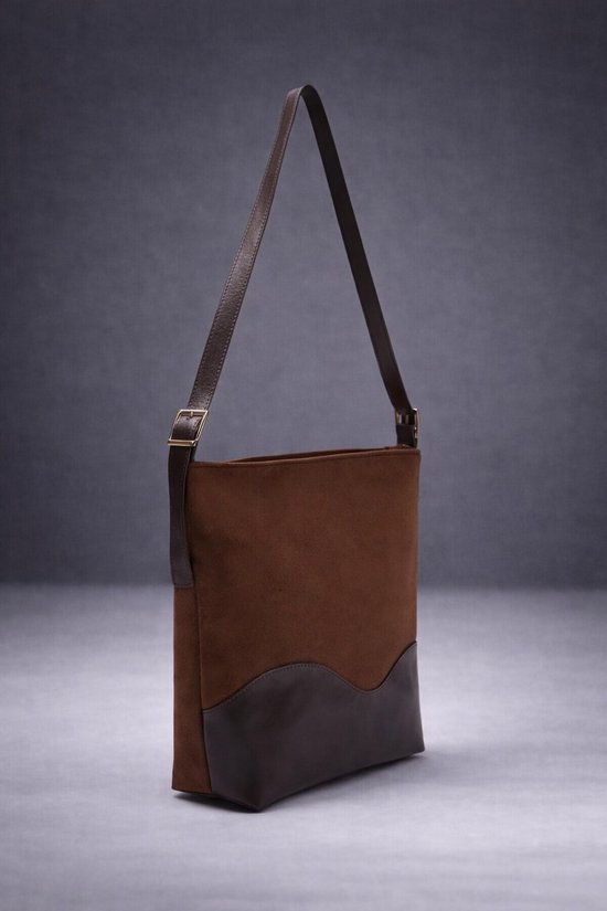Greabuy Retro Suedes Schoudertas met Kwasten Multifunctioneel voor