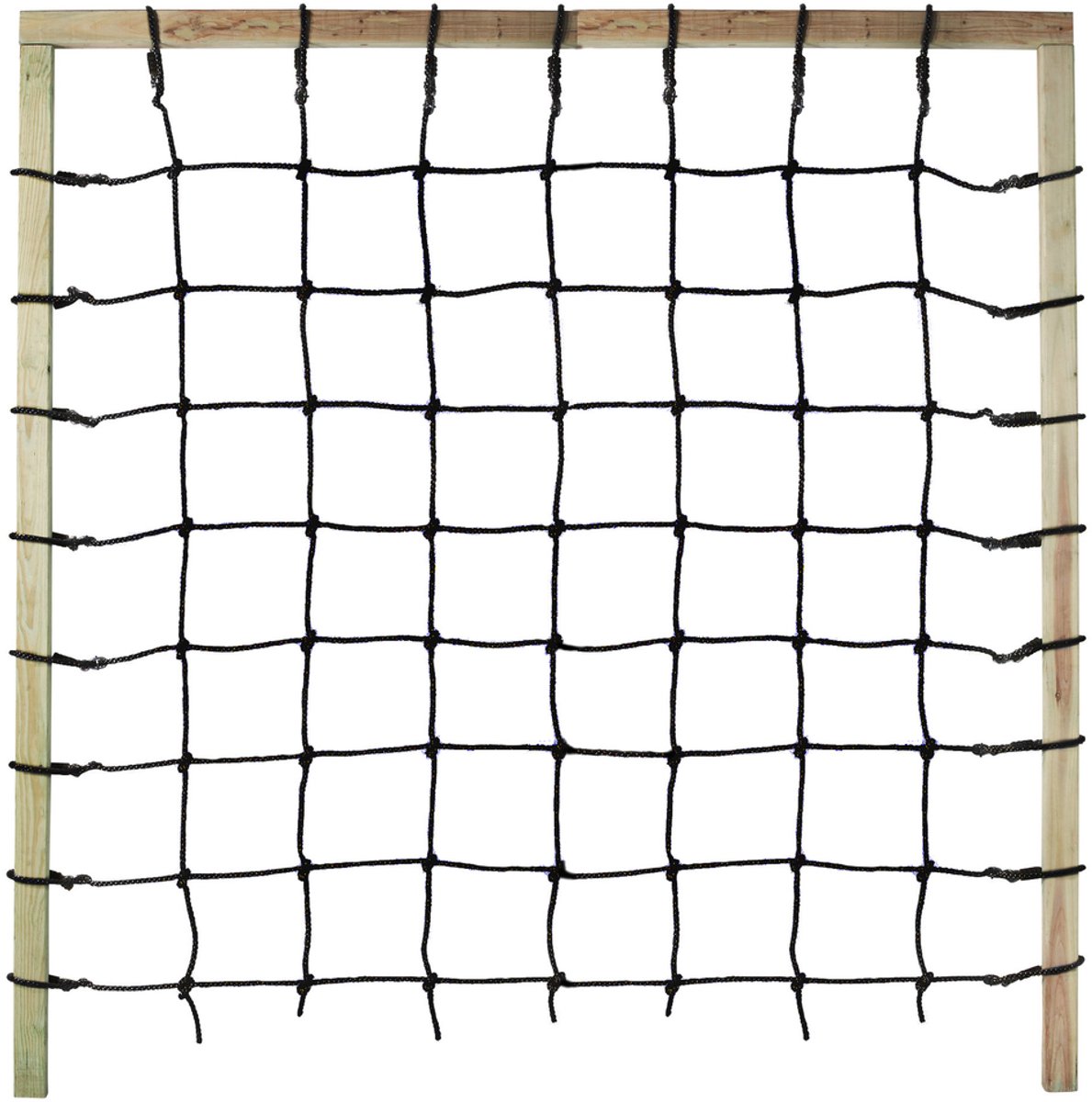 B-Play Klimnet 200cm x 200cm PP Touw zwart