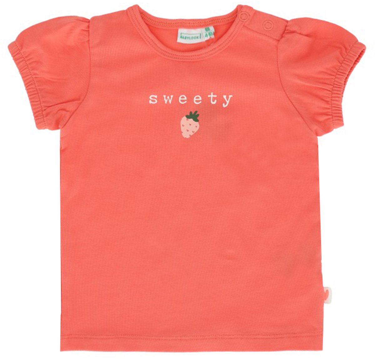 Babylook Strawberries T-Shirt Korte Mouw - Maat 68 - Porcelain Rose