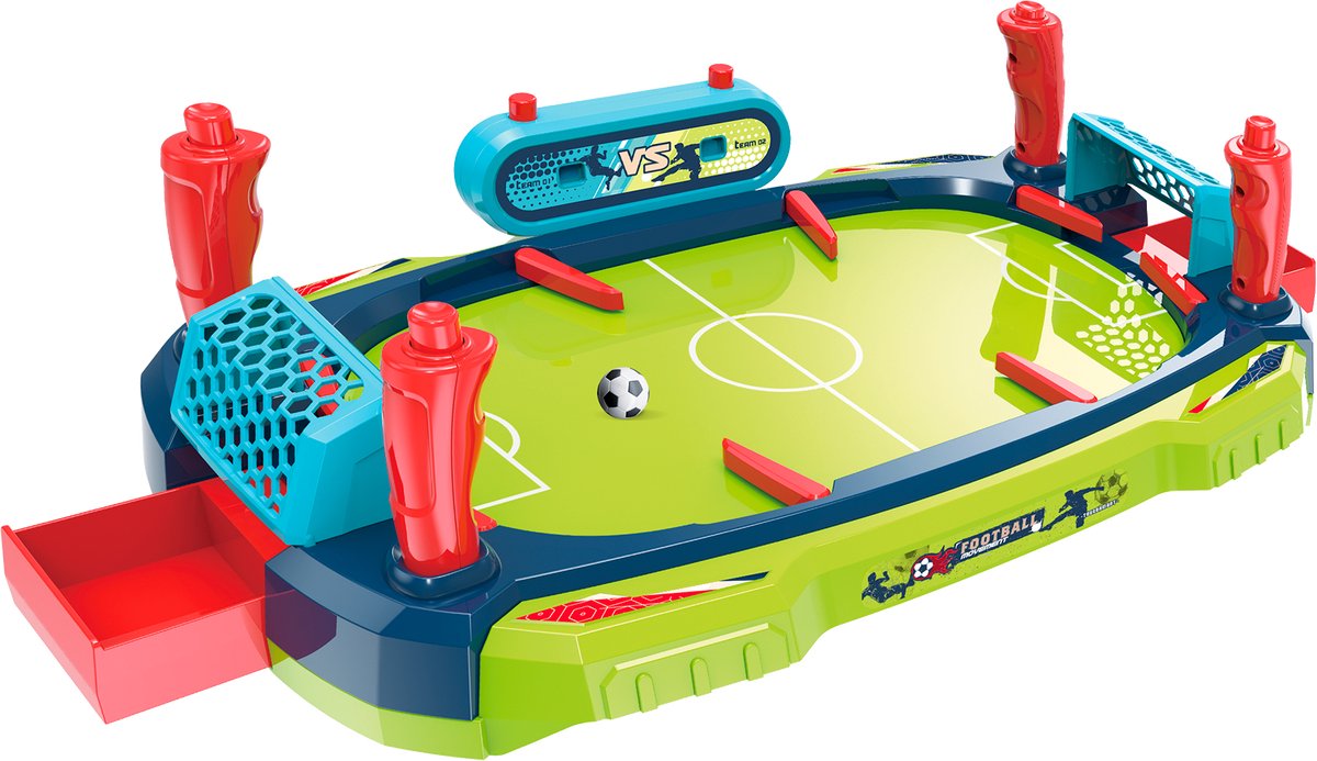 Rebel Toys - Tafelvoetbalspel - Goal Soccer - Handmatige Scoretelling - Geschikt voor Alle Leeftijden