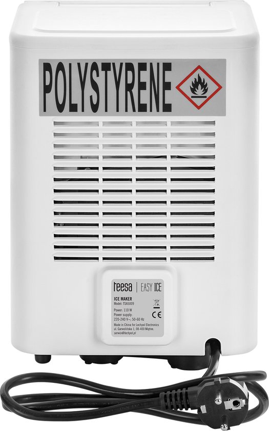Teesa Easy Ice IJsblokjesmachine - 11 kg per dag - 2 Formaten IJsblokjes - 110W - 1L Watertank - Automatische Reiniging - Compact voor Thuis van Merkloos — afbeelding 4