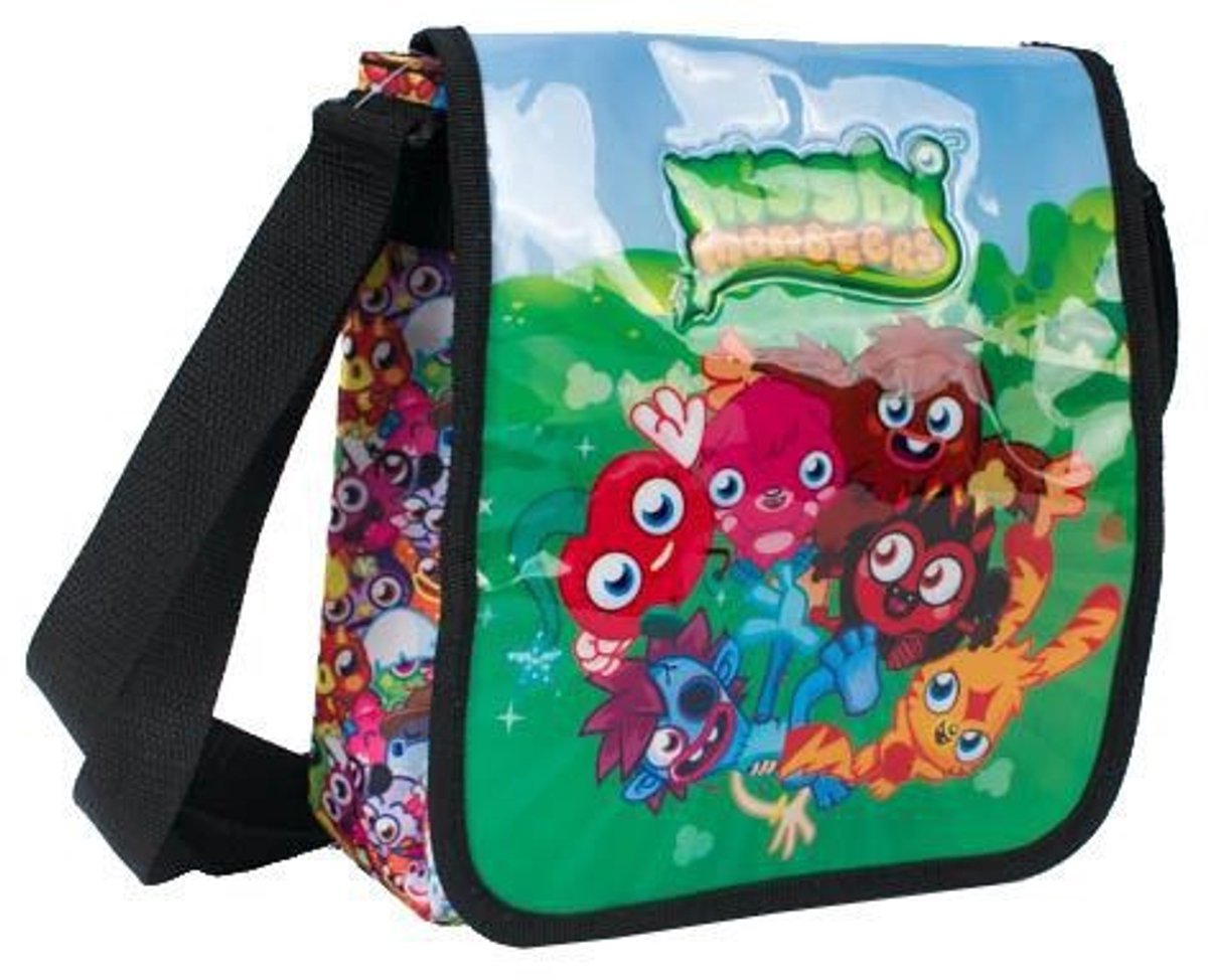 Derform Moshi Monsters - Schoudertas - Verstelbare Schouderriem - Extra Zak Met Ritssluiting