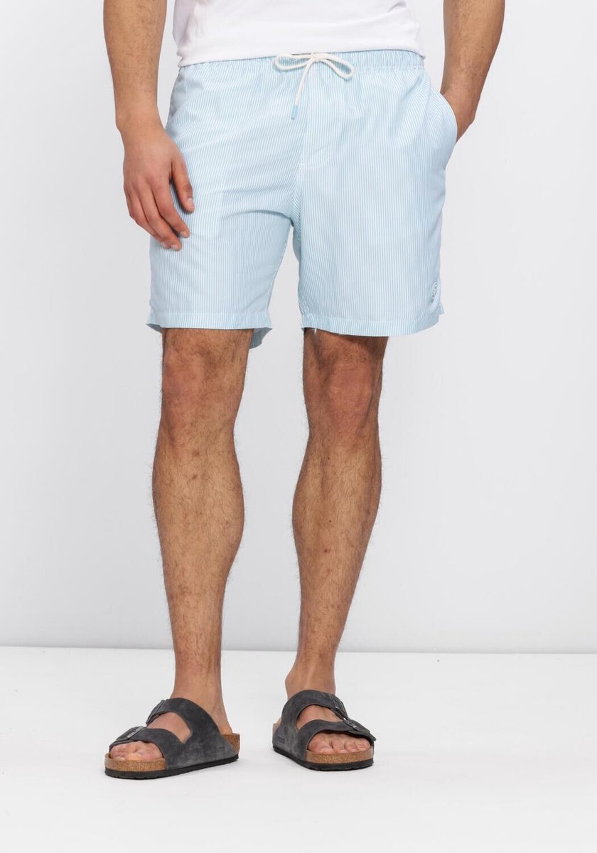 Men MIKE swim shorts 7 inch fine stripe
