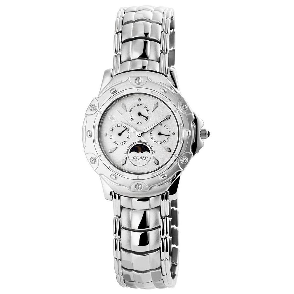 FLAIR Herenhorloge van roestvrij staal 200622000002 Flair herenhorloge met roestvrijstalen band