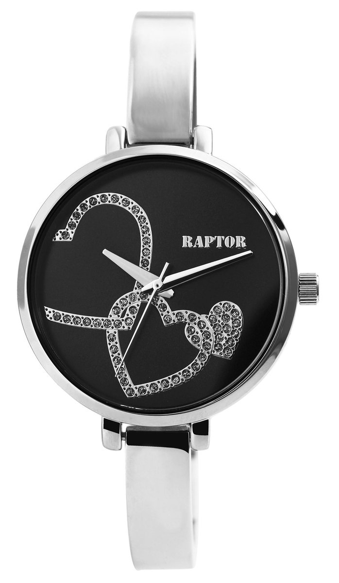 Raptor dameshorloge roestvrij staal Lova Raptor dameshorloge "Lova" met roestvrijstalen band