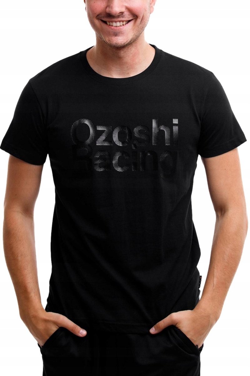 Ozoshi Sportshirt Heren - Zwart - Katoen
