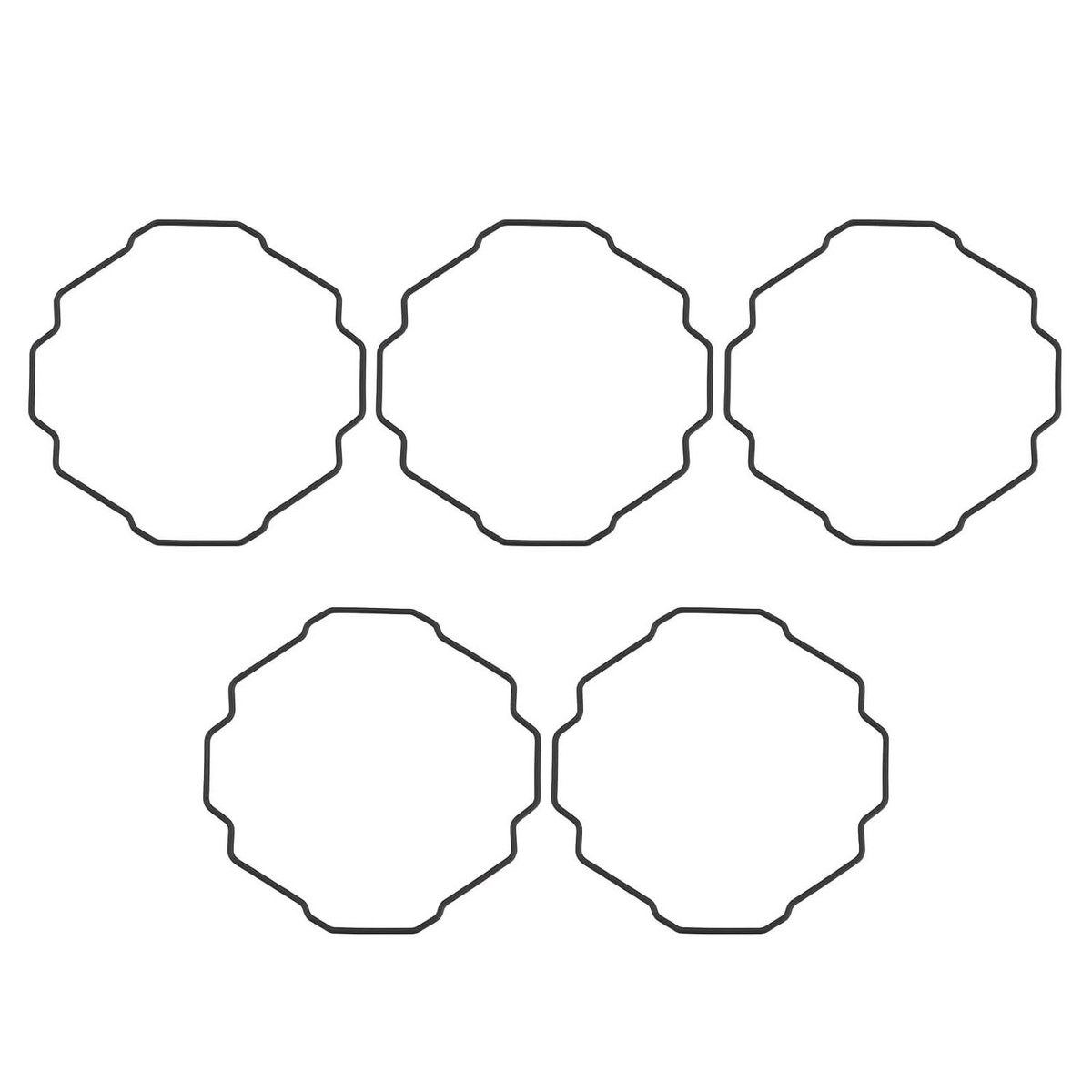 Allecto- Horloge Bezel O-Ring - Waterdichte Seal - Compatibel met - GG-B100 - 5 stuks - Zwart