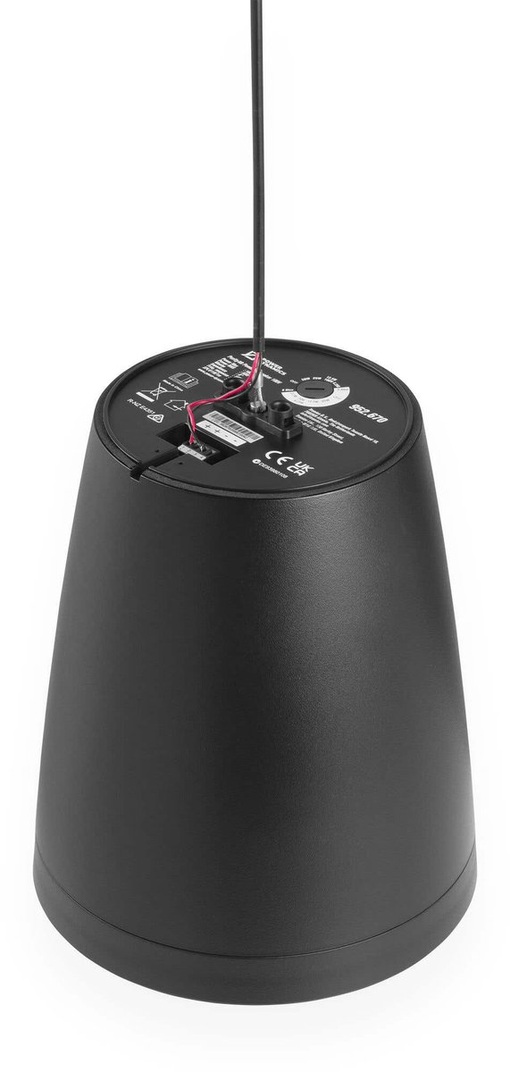 Power Dynamics Purity8B - Premium 2-weg hangluidspreker - Pendel speaker 100V - 8 Inch - Zwart — afbeelding 4