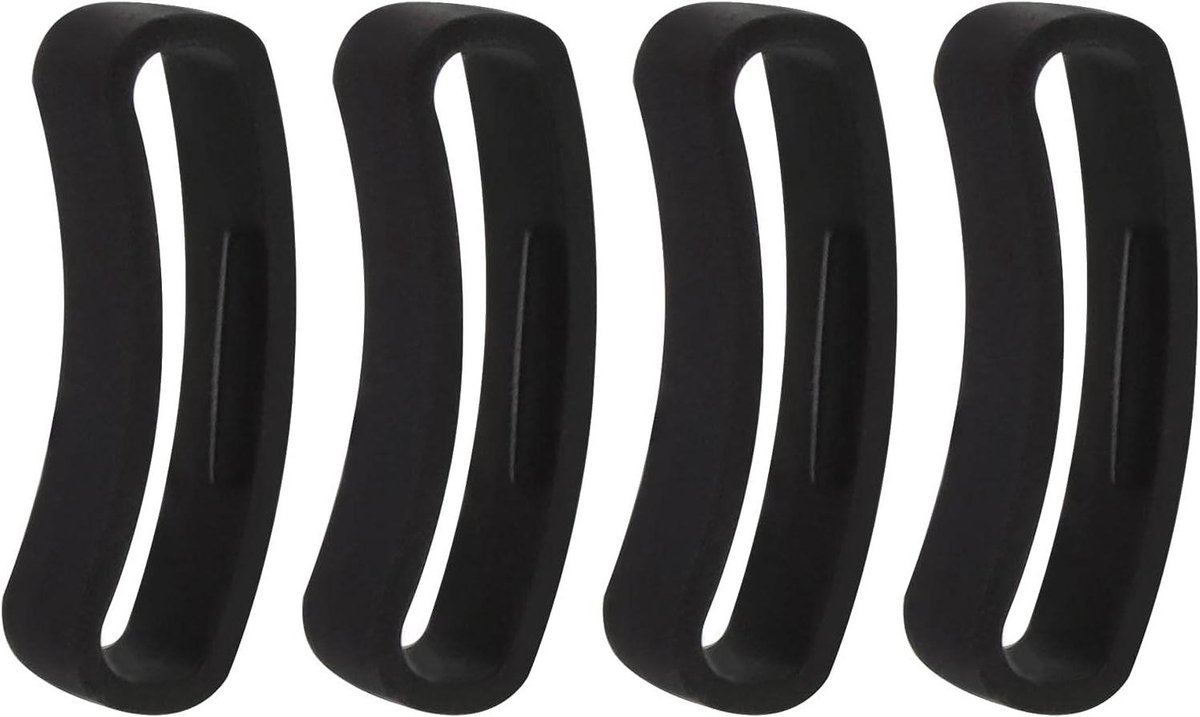 Allecto- Vervangende Polsband - Horlogeband Ring - Zwart - Bevestigingsring - Polsband - Lus - Ringhouder - Geschikt voor Horloges - 28mm - 4 stuks vervangende polsbanden, compatibel met horlogemodellen - SUUNTO CORE, Zwart, 28mm