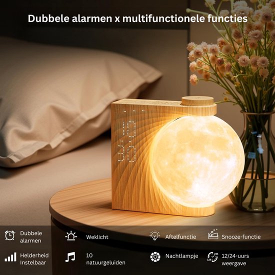 Wake up Light - Digitale Wekker Slaapkamer - Slaaptrainer Kinderen van Alecto — afbeelding 3