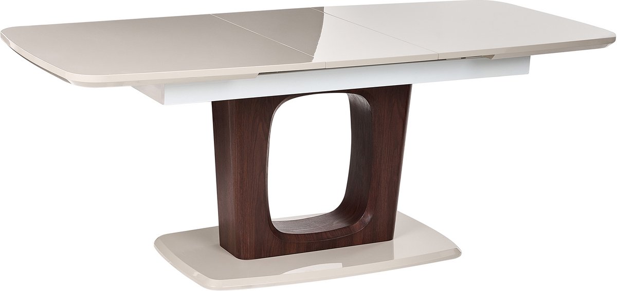 BERRIGAN - Uitschuifbare eettafel - Lichtbeige - MDF