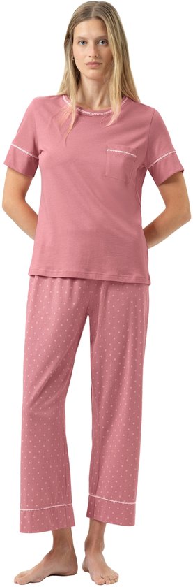 mey Pyjama Serie Crochet Dots mit Print