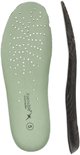 Lichtgroene Xsensible Stretchwalker inlegzool met perforaties en een zwarte schoenzool.