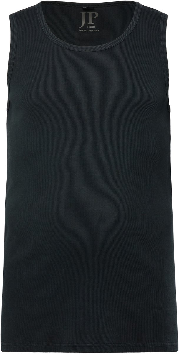 JP 1880 - Heren - Tanktop onderhemd badge - Zwart - Maat 6XL