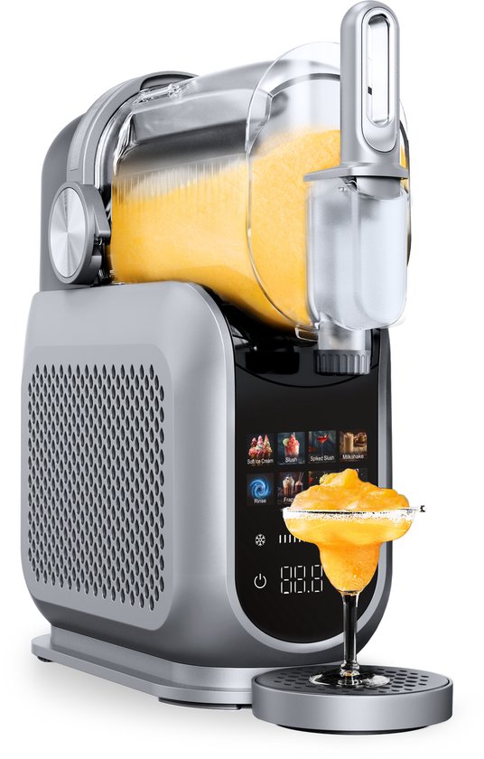 4SWISS SM026 SlushieMaster - IJsmachine - 1,8 L - 7 Programma's - voor Slushy, Ijsje, Drankjes, Frappé & Frozen Cocktails van 4SWISS — afbeelding 5