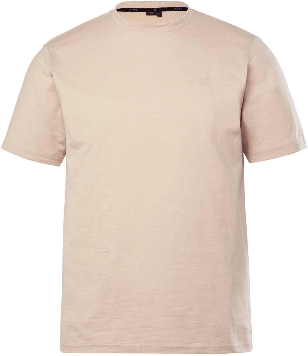JAY-PI - Heren - T-shirt fitness korte mouwen QuickDry print op de achterkant - Beige - Maat 3XL