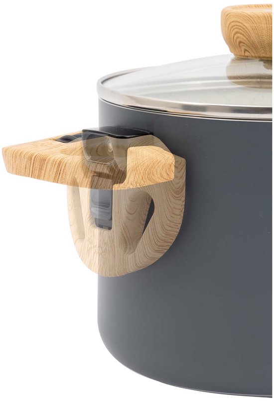 Bo-Camp - Urban Outdoor collection - Pannenset - Barbican - Aluminium - Inductie - 3-Delig van Merkloos — afbeelding 4