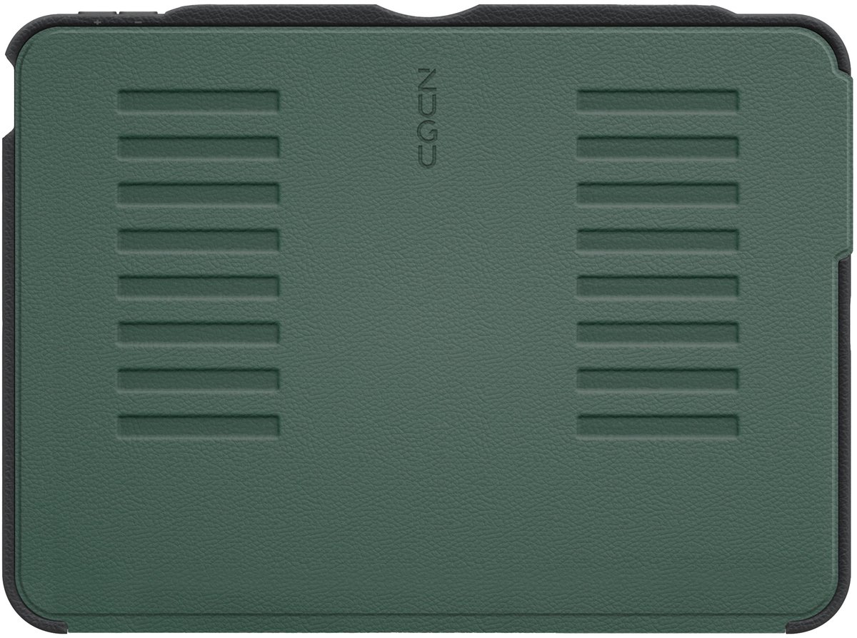 Zugu case Hoesje iPad Air 11 (M2-M4) & Air 10.9 (4th/5th gen) – Verstelbare Magnetische Standaard – Veilige Magnetische Montage – Draadloze Apple Pencil Oplaadcompatibiliteit - Groen