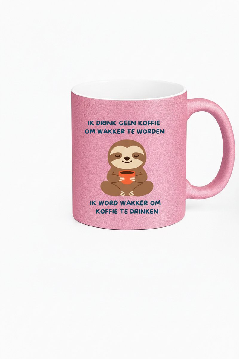 Sloth Koffiemok - "Ik Drink Geen Koffie" grappige mok