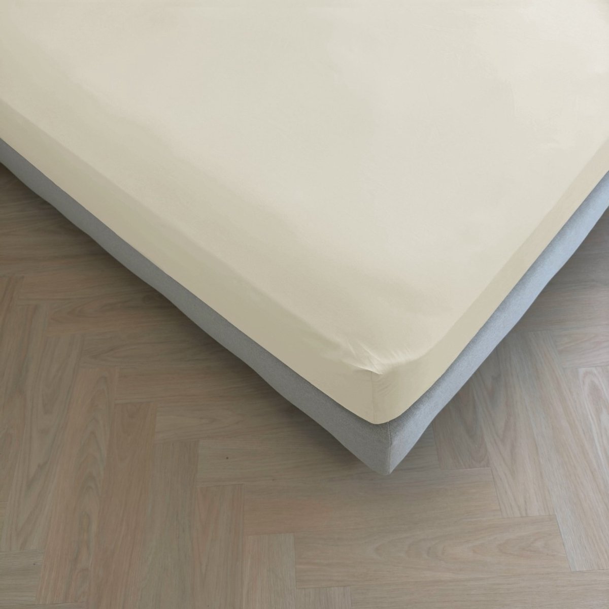 Kayori Puro Hoeslaken Katoen Perkal - 90x210-220cm - Matrasdikte 35 cm - Hotelkwaliteit - Beige