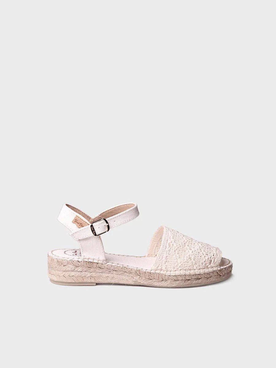 Macramé sandaal, espadrille-stijl | EULALIA