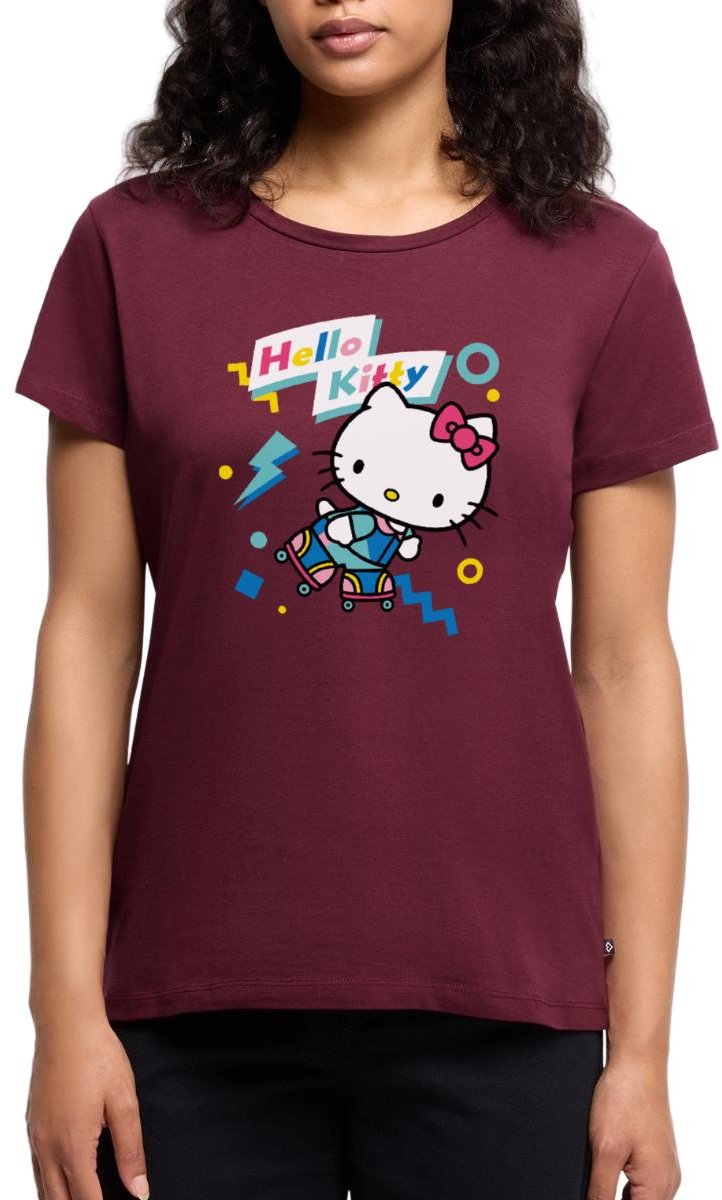 Hello Kitty Jaren 90 Stijlen Met Rolschaatsen Premium T Shirt Dames