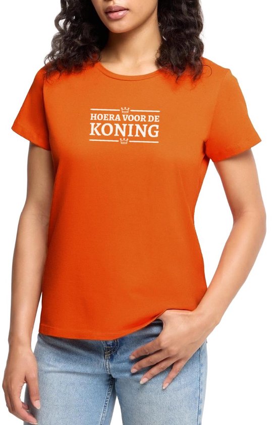 Hoera Voor De Koning | Koningsdag Premium T Shirt Dames