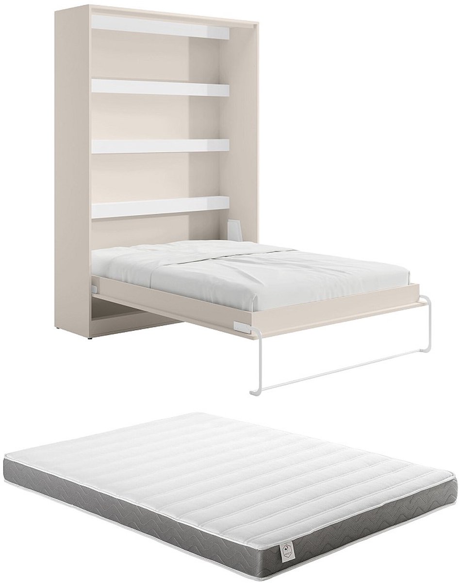 Vente-unique Bedkast hout beige 160 x 200 cm