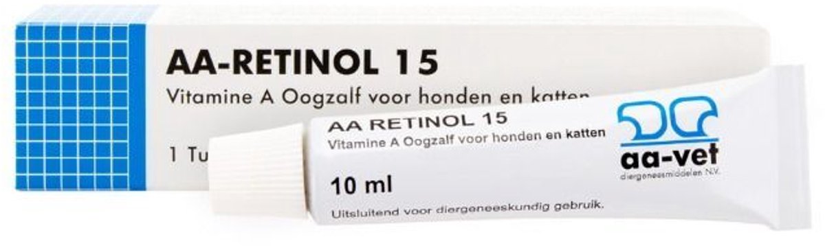 AA-Retinol 15 Vitamine A oogzalf voor hond en kat 10 ml