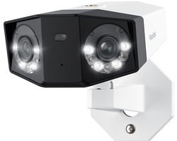 Reolink Duo 2 PoE 4K Dubbele-Lens PoE Beveiligingscamera Systeem, Buiten IP-camera voor Thuis met 180° Beeldhoek, Persoons-/Voertuig-/Huisdierendetectie, Kleuren Nachtzicht, Tweewegcommunicatie, Tot 512GB microSD-kaart