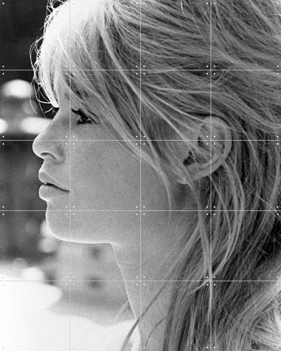 IXXI Brigitte Bardot, c.1963, Bridgeman Images - 80 x 100 cm - Gratis ophangtool - Grote wanddecoratie en posters - Vintage, Fotografie, Woonkamer