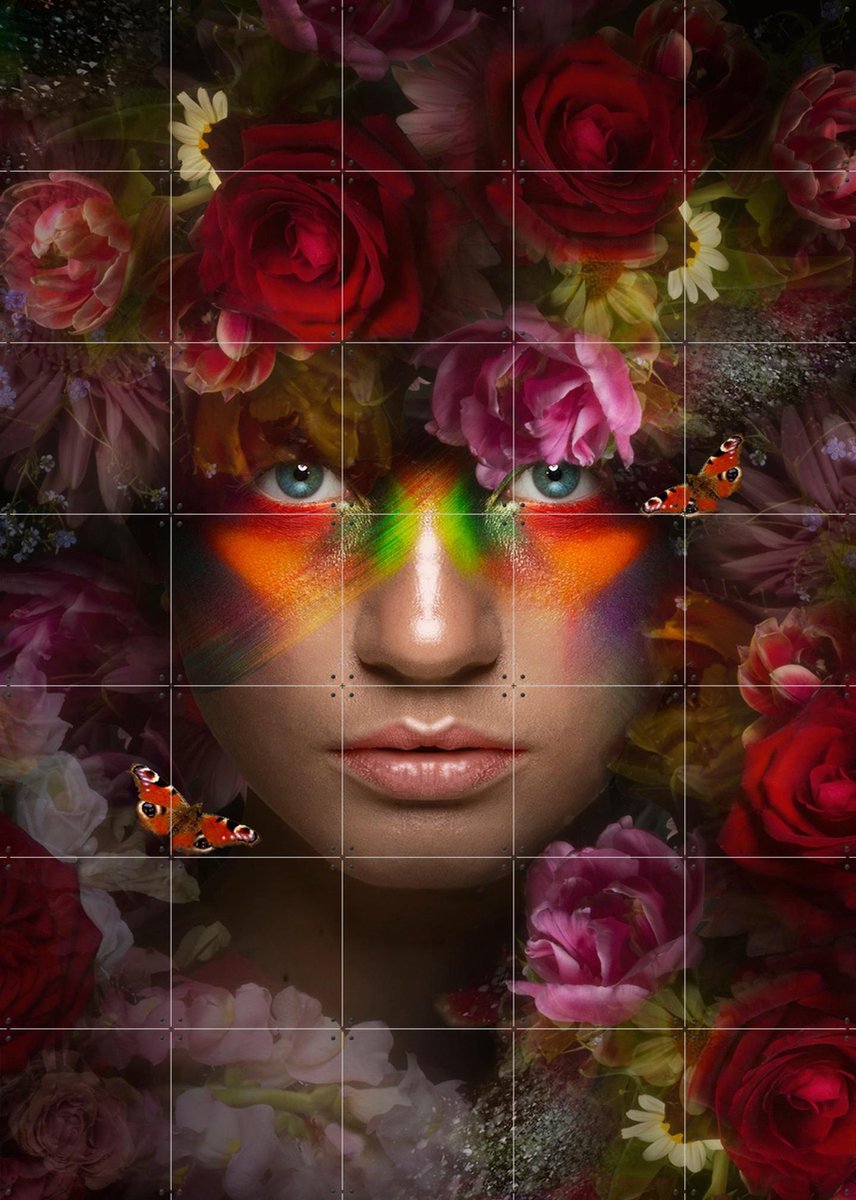 IXXI Royal Delicious, Sander van Laar - 100 x 140 cm - Gratis ophangtool - Grote wanddecoratie en posters - Kleurrijk, Gemengde Technieken