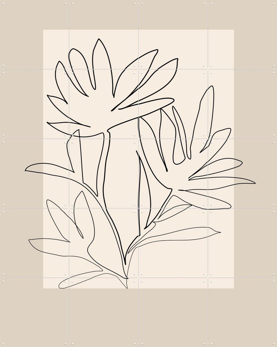 IXXI Line Art 3, Elena Ristova & Various - 80 x 100 cm - Gratis ophangtool - Grote wanddecoratie en posters - Minimalisme, Grafisch Ontwerp, Line art