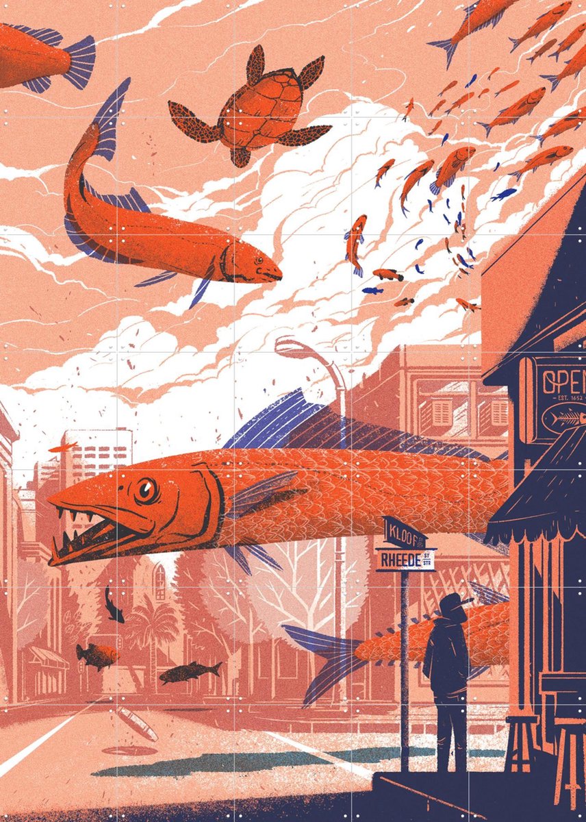 IXXI A Sense of Place, Studio Muti - 100 x 140 cm - Gratis ophangtool - Grote wanddecoratie en posters - Kleurrijk, Illustraties, Digitale Kunst